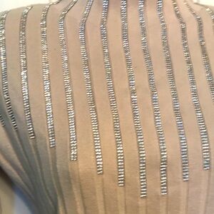 INC International Concepts Women’s Ribbed Mock Neck Embellished Sweater